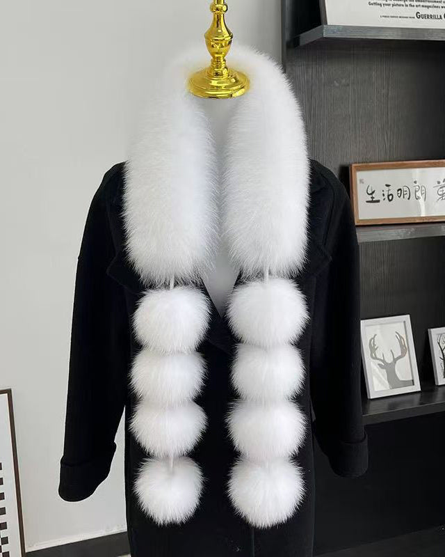 Magnetic Suction Imitation Fox All-match Scarf Light Luxury Shawl Plush Scarf