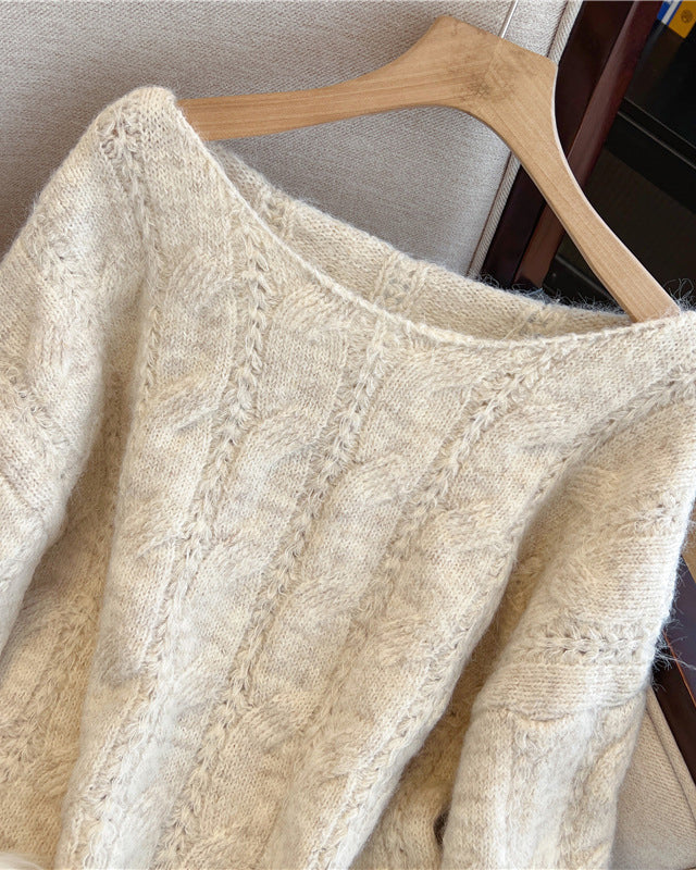 Plus Size Knitted Pullover Sweater Jacket