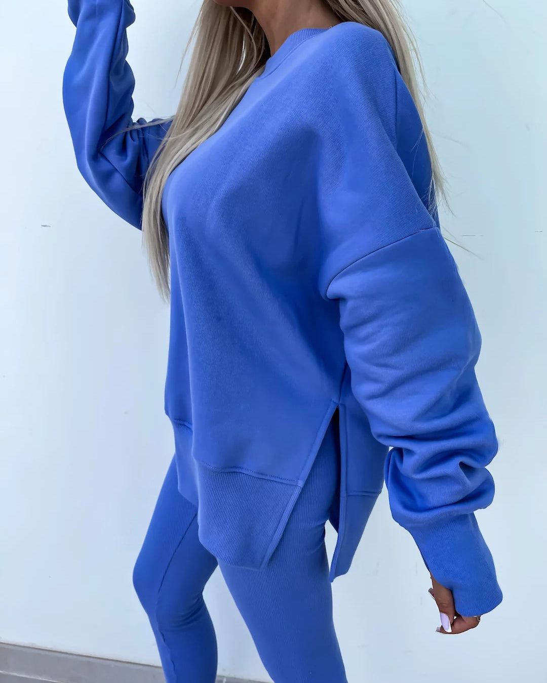 Casual Tight Pants Loose Sweat Set