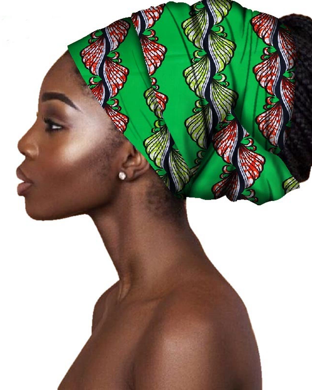 African Cotton Batik Printed Headscarf African Ethnic Bag Headscarf