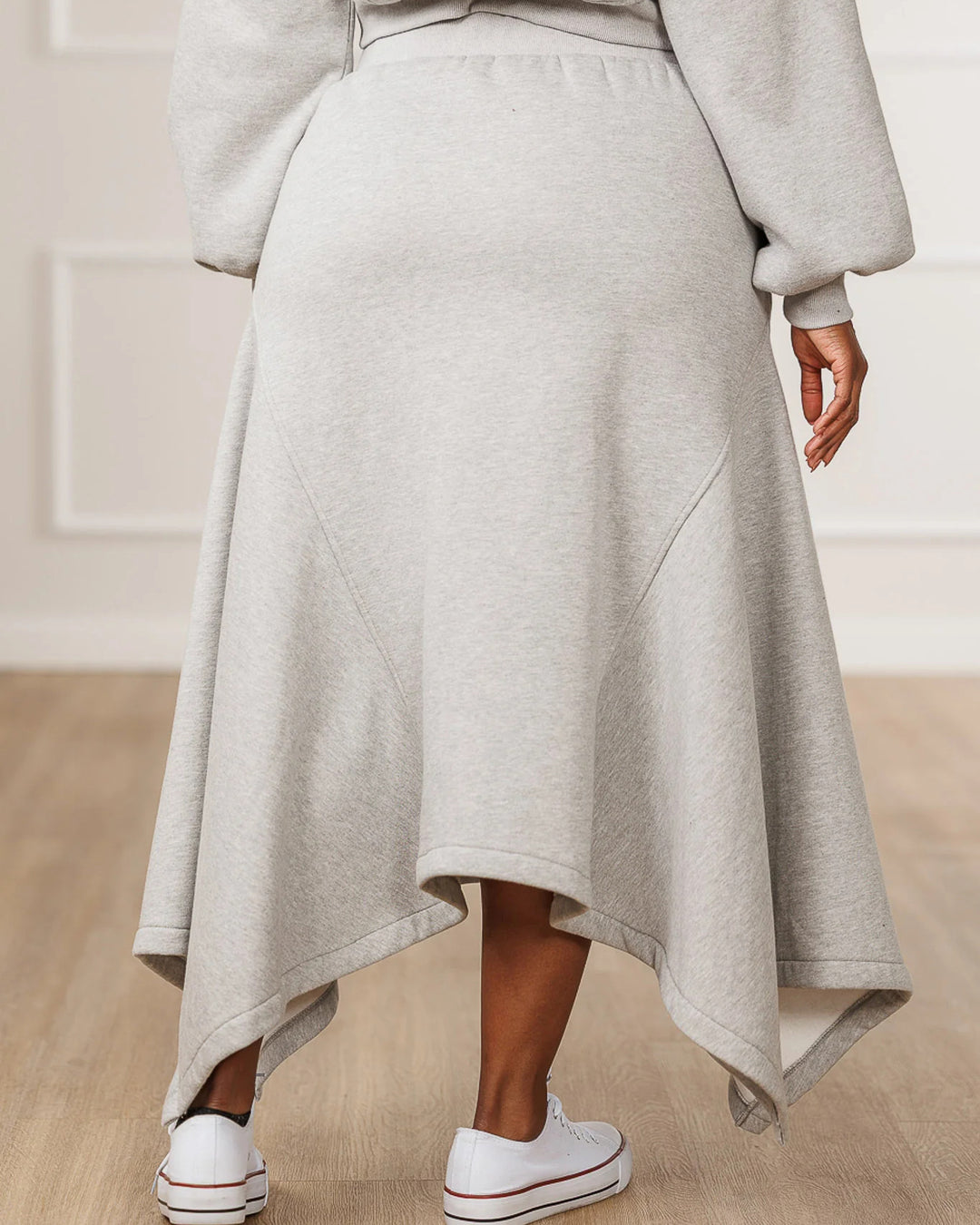 Sable Fleece Handkerchief Skirt