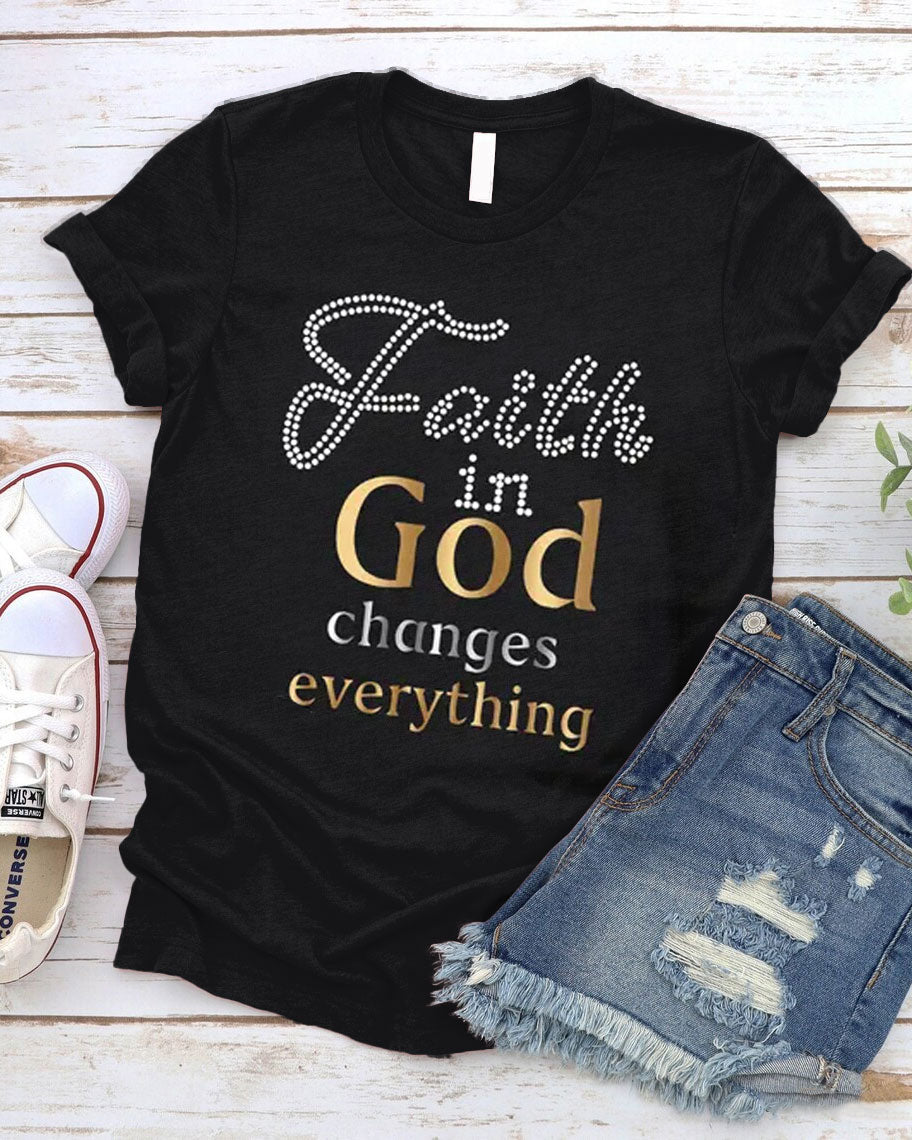 Christian God 100% Cotton Crew Neck Short Sleeve Tshirt