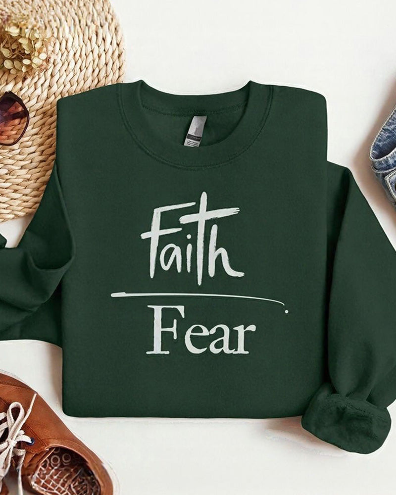 Faith Fear Crewneck Sweatshirt