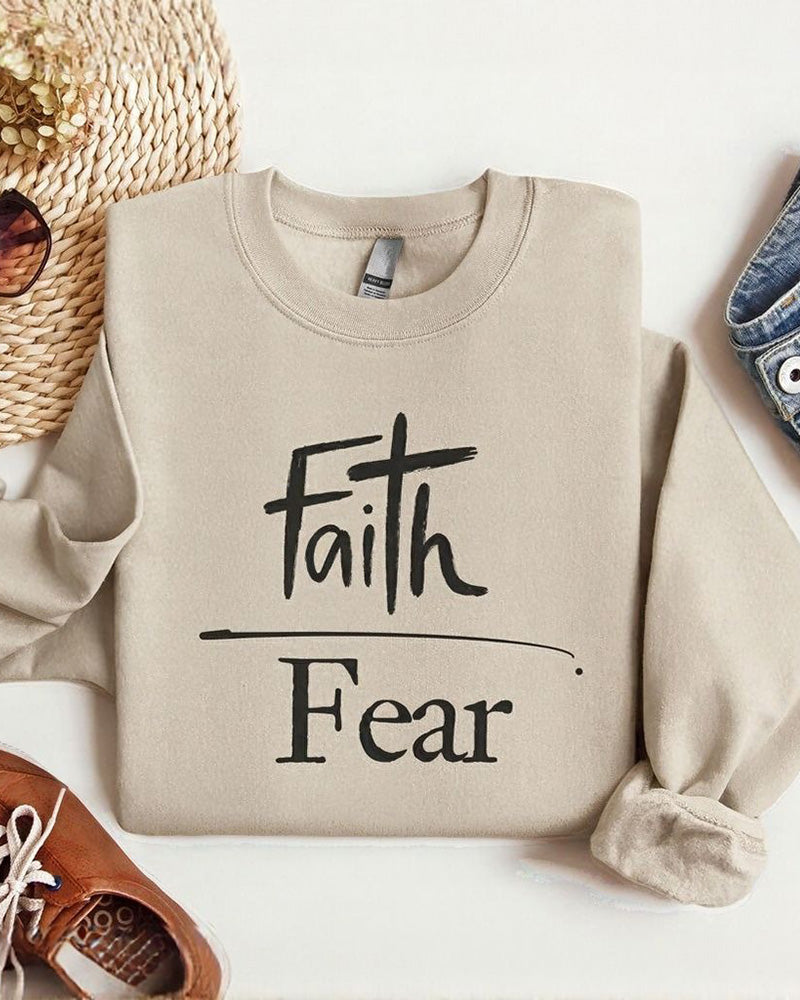 Faith Fear Crewneck Sweatshirt