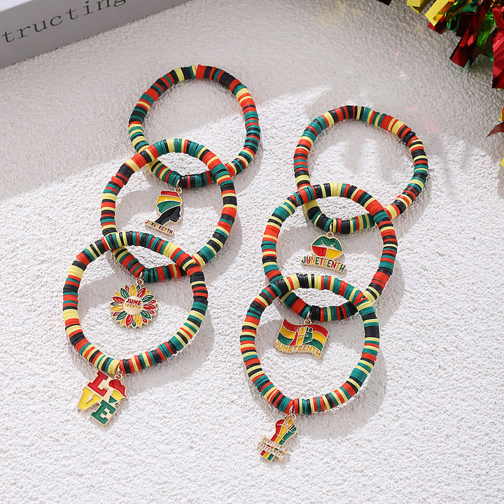 Juneteenth Simple Elastic Adjustable Bracelet