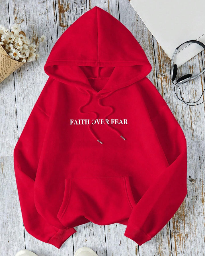 Faith Over Fear Long Sleeve Hoodies