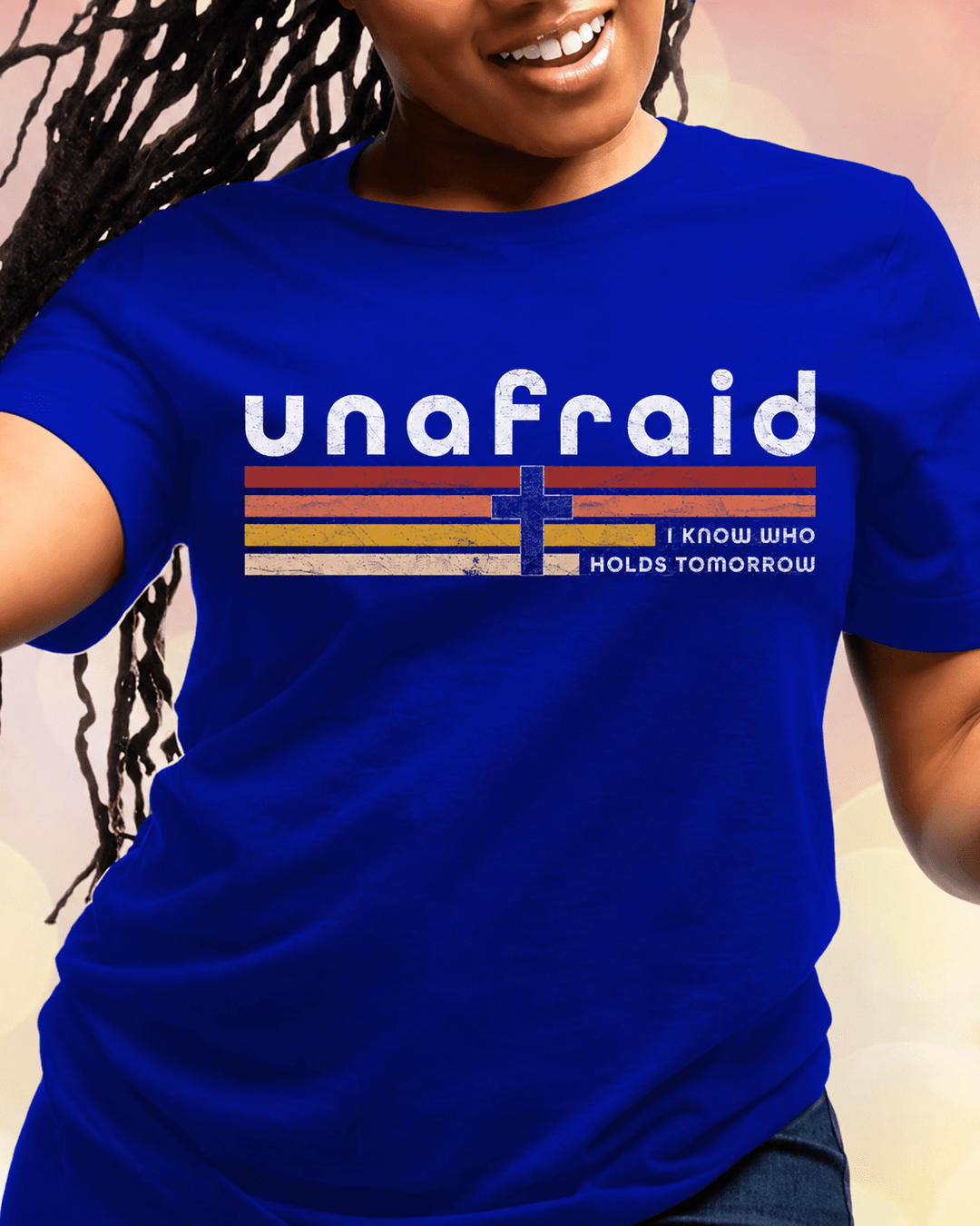100% Cotton Unafraid I Know Who Holds Tomorrow Crew Neck Short Sleeve Tshirt