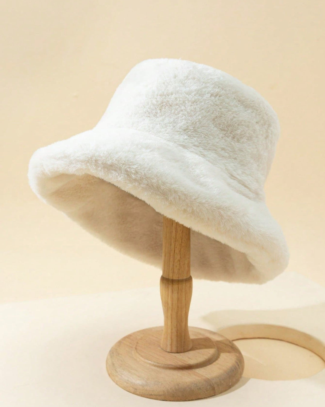 Imitation Mink Hair Fashion Warm Thickened All-match Large Brim Fleece Hat