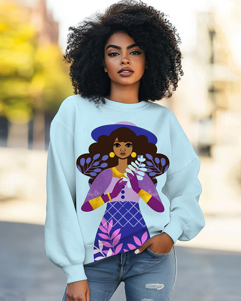 Winter Solstice Art Print Long Sleeve Sweatshirt