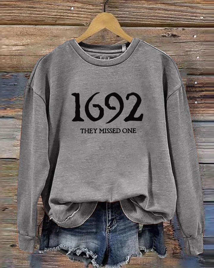 1692 They Missed One Halloween Long Sleeve Sweatshirt