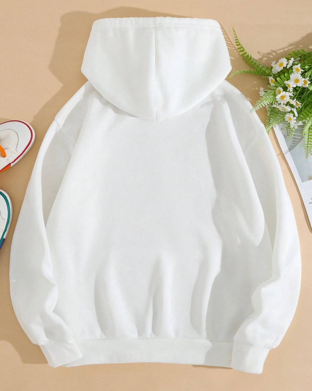Shoulder length Afro Woman Long-sleeved Hoodie