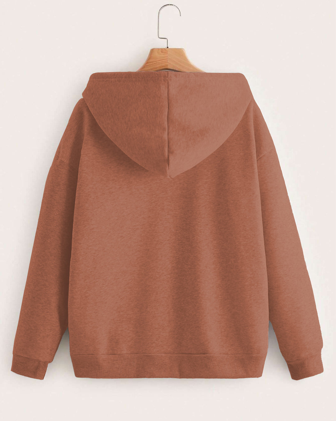 Brown Woman Hair Art Long-sleeved Hoodie