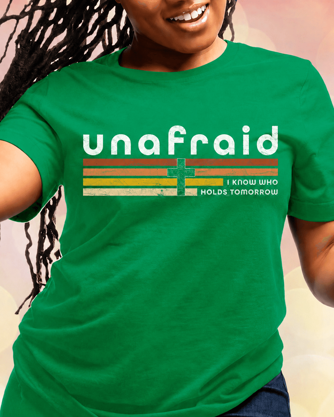 100% Cotton Unafraid I Know Who Holds Tomorrow Crew Neck Short Sleeve Tshirt