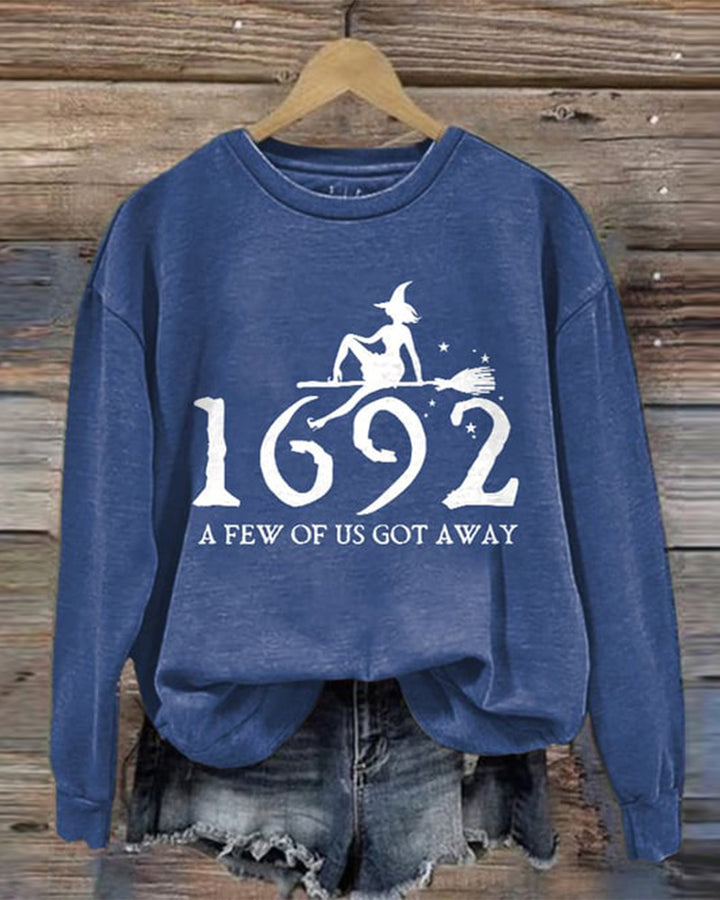 1692 A Few Of Us Got Away Halloween Long Sleeve Sweatshirt