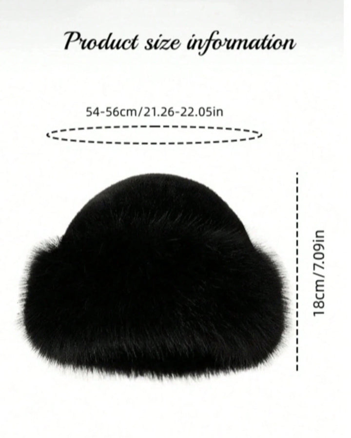2pcs Outdoor Casual Outfit - Neck Warmer And Mongolian Style Hat