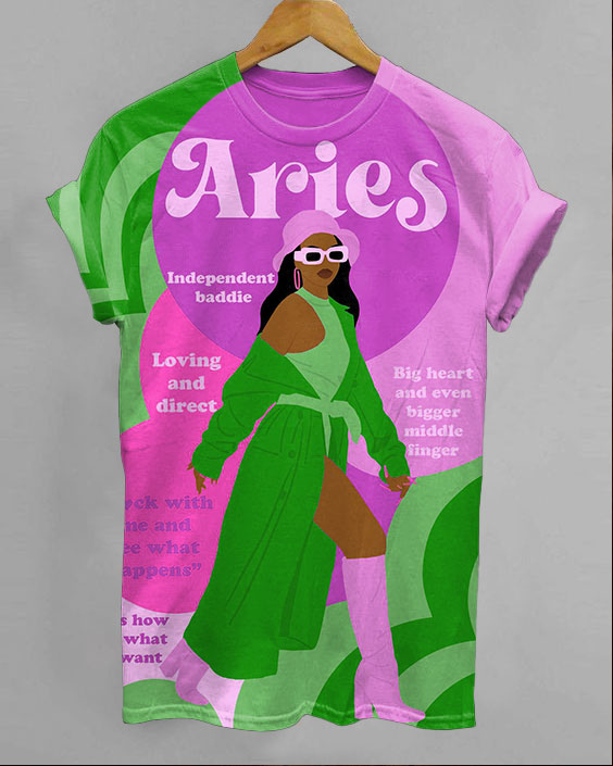 Aries Girl Short Sleeve Tshirs
