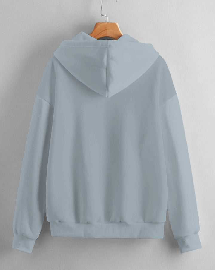 Energetic Mother Illustration Long-sleeved Hoodie
