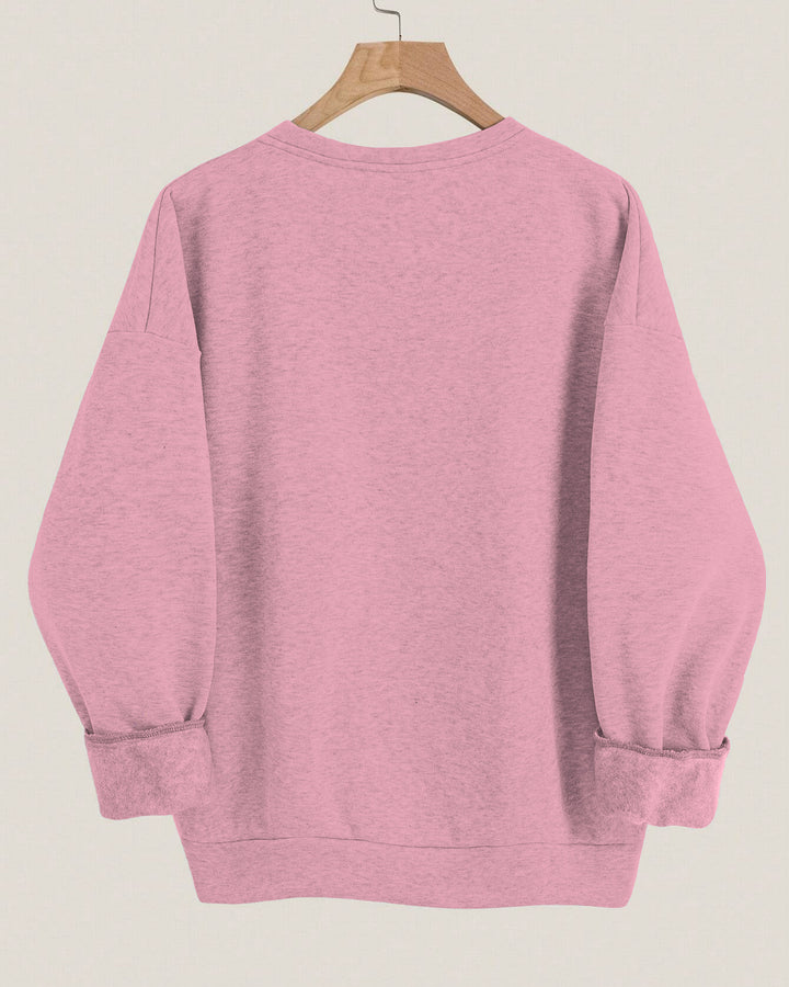 Beautiful Brown Baby Girl Crewneck Long Sleeve Sweatshirt