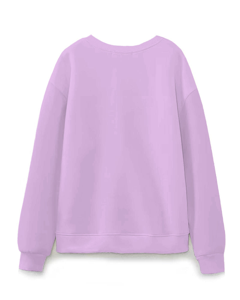 Braid Girl Butterfly Crewneck Sweatshirt