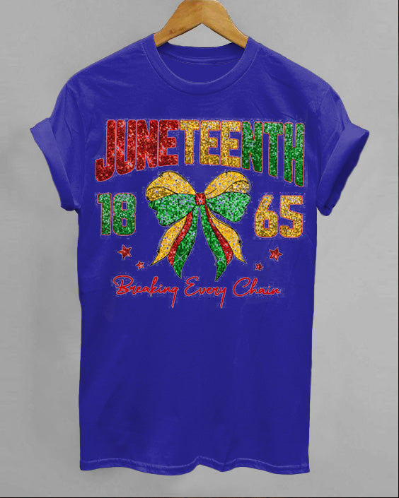 Breaking Every Chain Crew Neck Short Sleeve Cotton T-Shirt