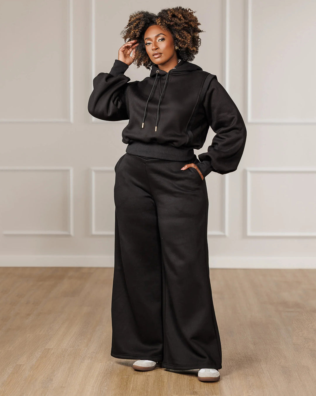 Solid Color Sweat Set