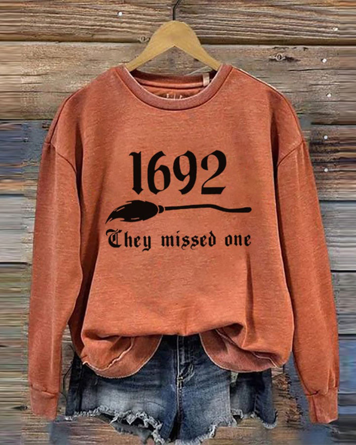 1692 They Missed One Halloween Long Sleeve Sweatshirt