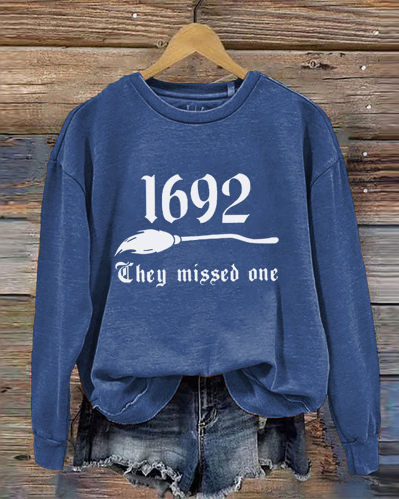 1692 They Missed One Halloween Long Sleeve Sweatshirt
