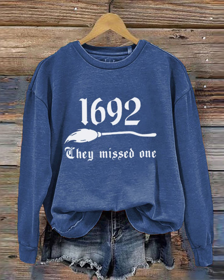 1692 They Missed One Halloween Long Sleeve Sweatshirt