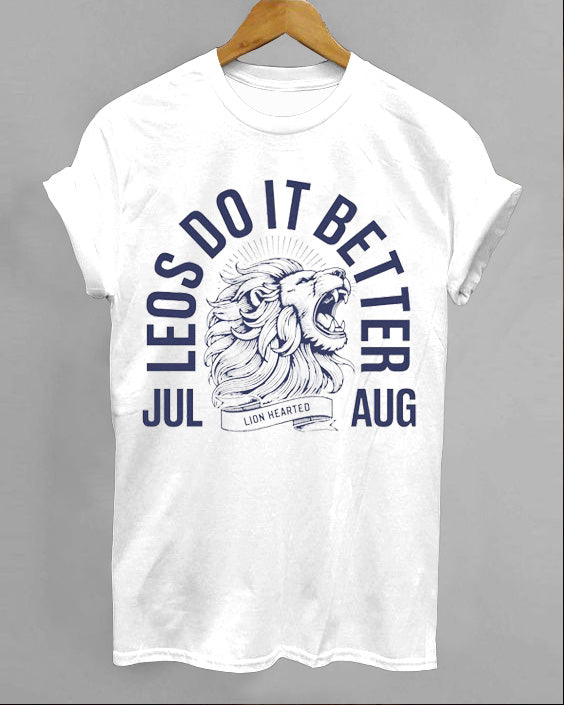 Leos Do It Better Crew Neck Short Sleeve Cotton T-Shirt
