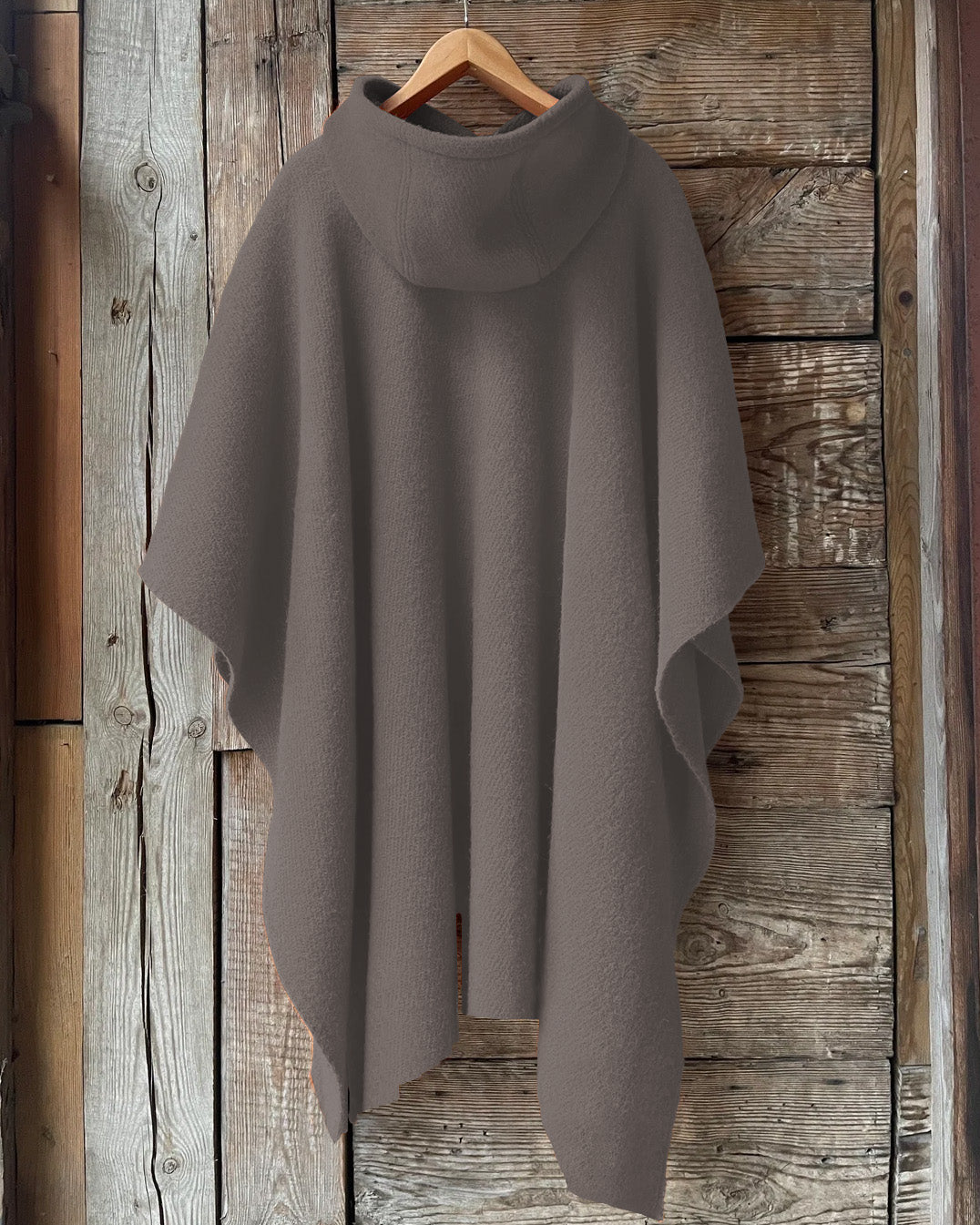 Black Woman Praying Hooded Warm Shawl Cape