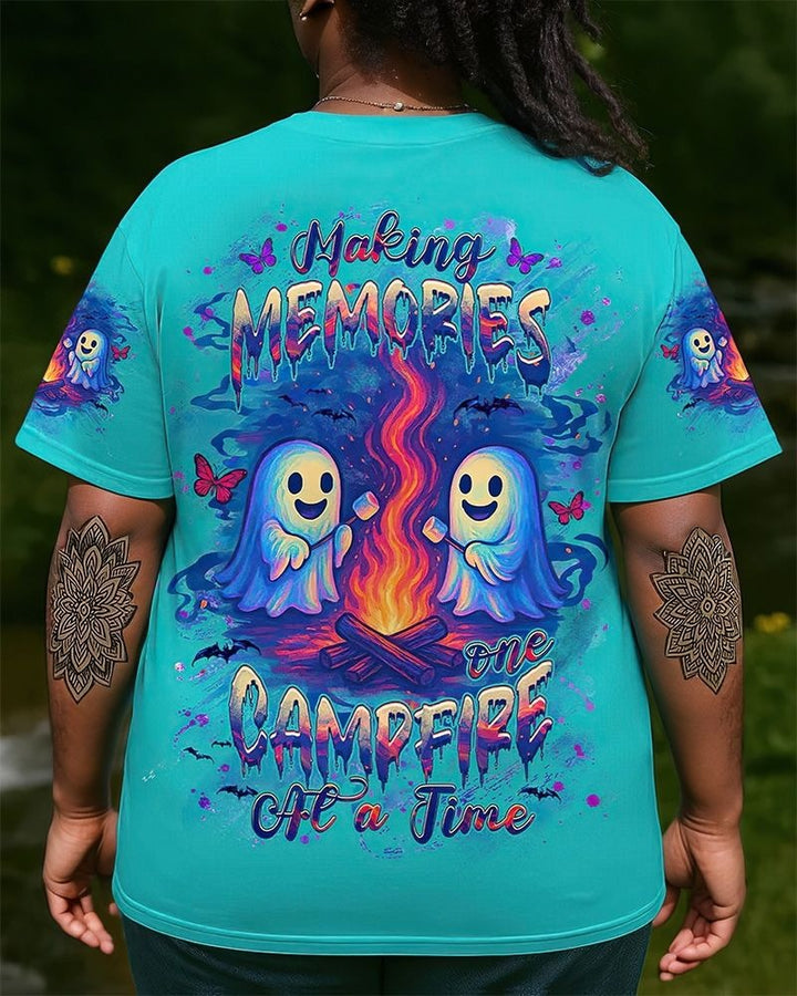 Making Memories One Campfire At A Time Halloween All Over Print T-Shirt