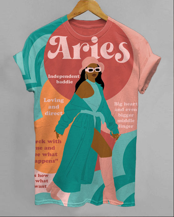 Aries Girl Short Sleeve Tshirs
