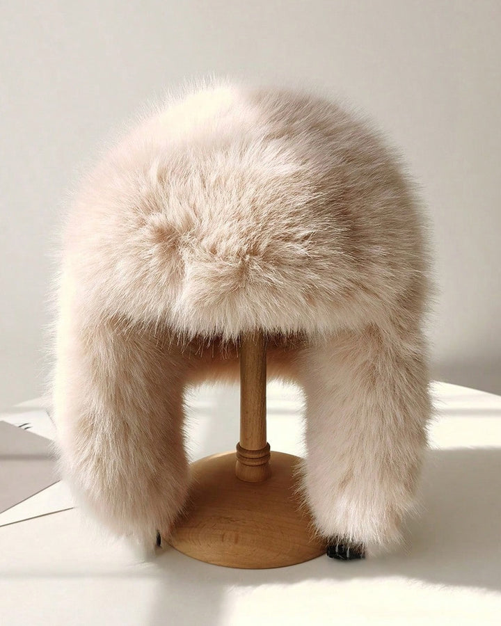 Women's Plush Hat Thickened Imitation Fox Fur Earmuffs