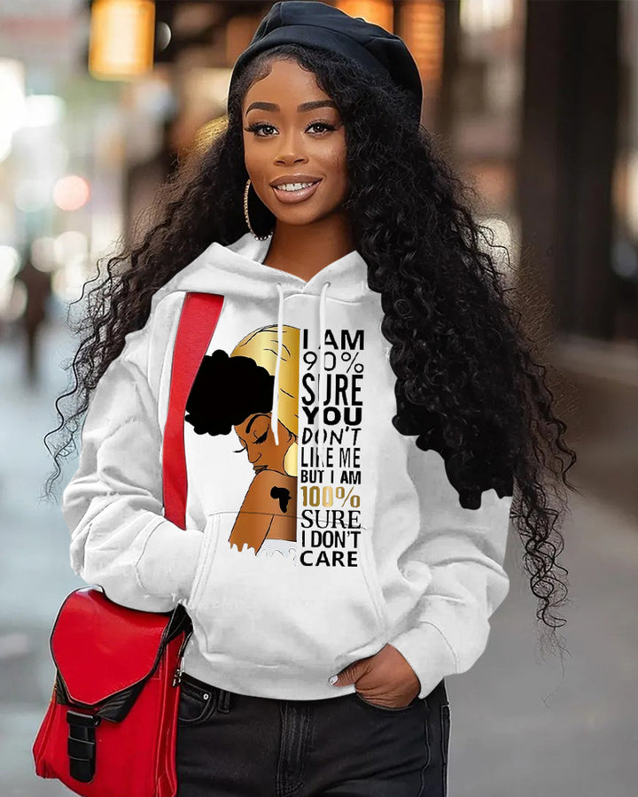 I Don't Care Long-sleeved Hoodies