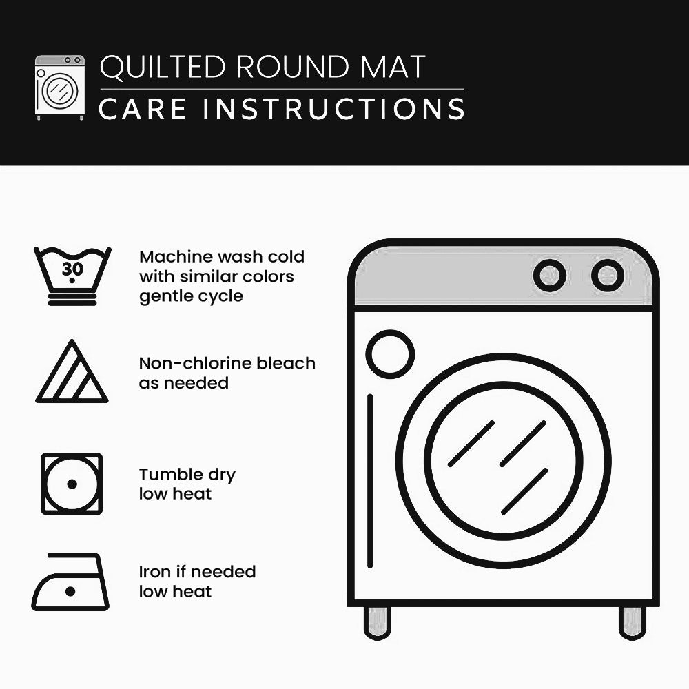 Santa Quilted Round Mat GFTOQA376